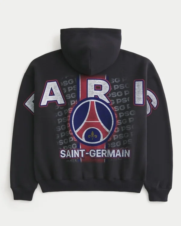 Paris Saint-Germain F.C. Graphic Zip-Up Hoodie Paris Saint-Germain F.C. Graphic Zip-Up Hoodie