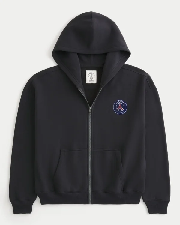 Paris Saint-Germain F.C. Graphic Zip-Up Hoodie Paris Saint-Germain F.C. Graphic Zip-Up Hoodie