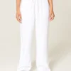 Pull-On Slub Pants