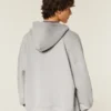 Rectangle Fit Studded Zip-Up Hoodie