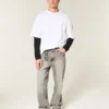 Relaxed Long-Sleeve Cotton Crew T-Shirt
