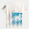 Relaxed Mixed Graphic Tee