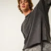 Relaxed Thermal Long-Sleeve Camo Crew Shirt