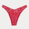 Ribbed High-Leg Cheekiest Bikini Bottom