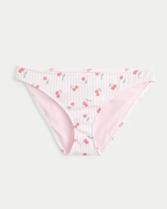Ribbed Low-Rise Bikini Bottom