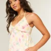 Rope Trim Babydoll Mini Dress