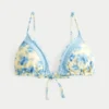 Ruffle Edge Triangle Bikini Top