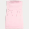 Satin Strapless Bow Bodycon Dress