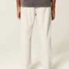 Seersucker Loose Pull-On Pants