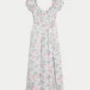 Short-Sleeve Open-Back Maxi Dress Short-Sleeve Open-Back Maxi Dress