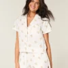 Short-Sleeve Oxford Cotton Shirt