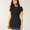 Short-Sleeve Tunic Sweater