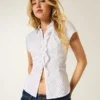 Short-Sleeve Tuxedo Shirt