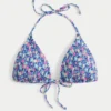 Smocked Halter Triangle Bikini Top Smocked Halter Triangle Bikini Top