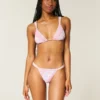 Smocked High-Leg Cheekiest Bikini Bottom