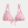 Smocked Over-the-Shoulder Triangle Bikini Top Smocked Over-the-Shoulder Triangle Bikini Top