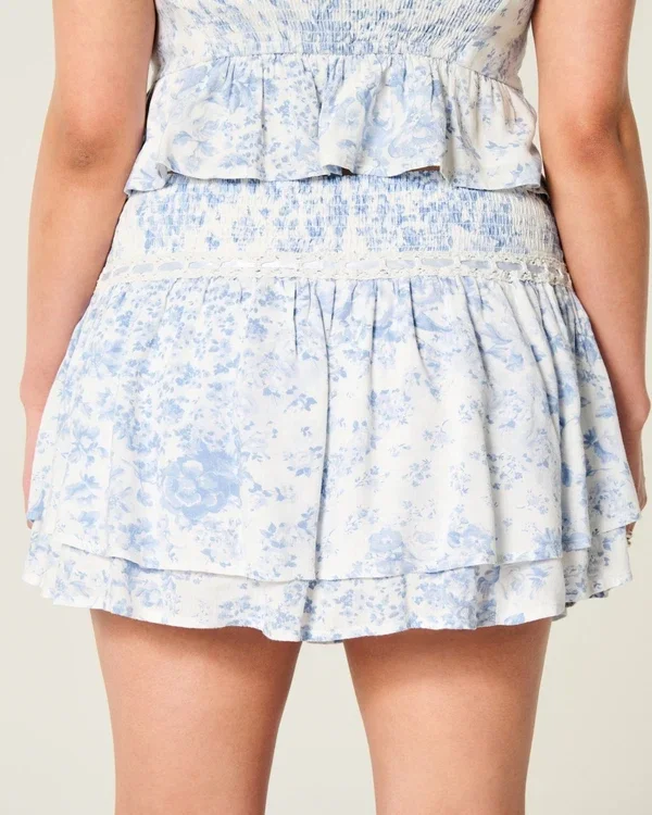 Smocked Tiered Mini Skort Smocked Tiered Mini Skort