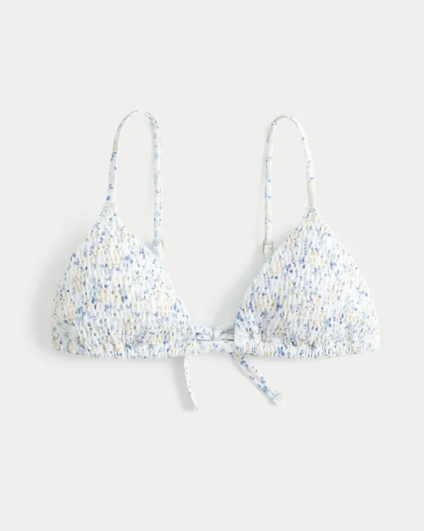 Smocked Triangle Bikini Top Smocked Triangle Bikini Top