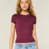 Soft Stretch Seamless Fabric Crew Baby Tee