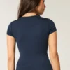 Soft Stretch Seamless Fabric Crew Baby Tee