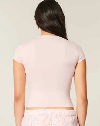 Soft Stretch Seamless Fabric Crew Baby Tee