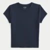 Soft Stretch Seamless Fabric Crew Baby Tee