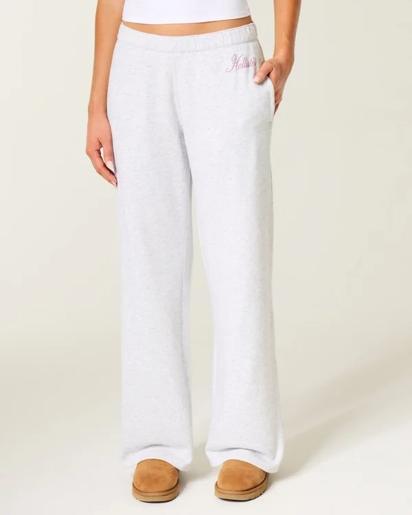 Sparkle Logo Graphic Wide-Leg Sweatpants Sparkle Logo Graphic Wide-Leg Sweatpants