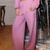 Sparkle Rose Graphic Wide-Leg Sweatpants Sparkle Rose Graphic Wide-Leg Sweatpants