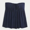 Strapless Cinched Babydoll Top
