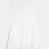 Strapless Drawstring Blouson Mini Dress Strapless Drawstring Blouson Mini Dress