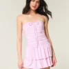 Strapless Knit Skort Dress