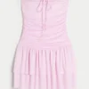 Strapless Knit Skort Dress
