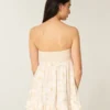 Strapless Ruffle Babydoll Mini Dress Strapless Ruffle Babydoll Mini Dress