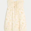 Strapless Ruffle Babydoll Mini Dress Strapless Ruffle Babydoll Mini Dress