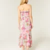 Strapless Smocked Maxi Dress