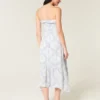 Strapless Smocked Maxi Dress