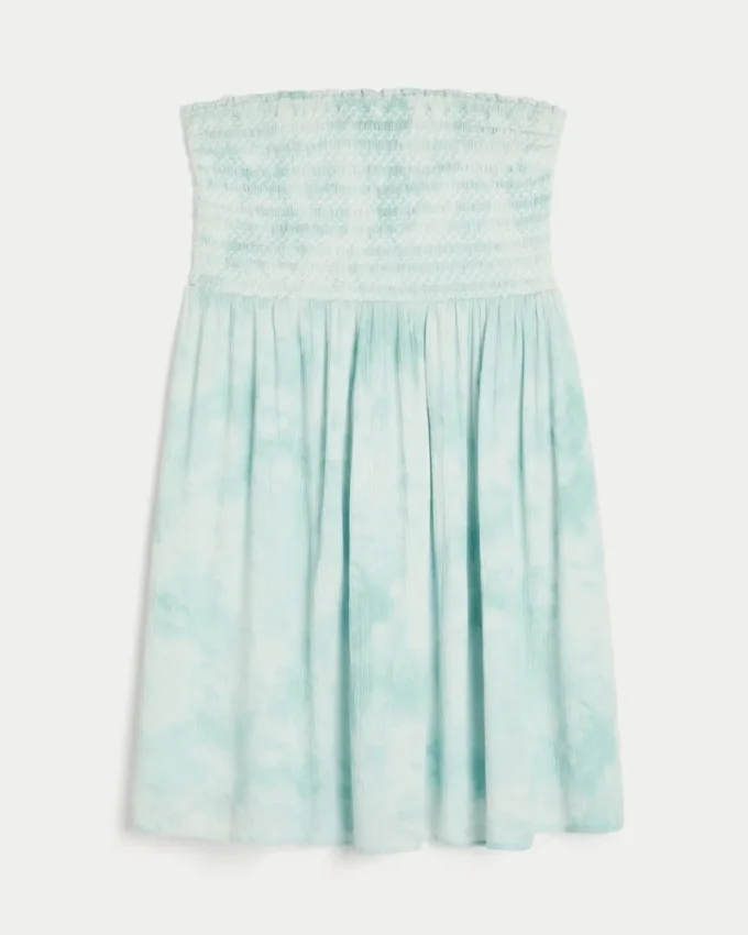 Strapless Smocked Mini Dress Strapless Smocked Mini Dress