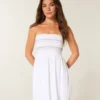 Strapless Smocked Mini Dress Strapless Smocked Mini Dress