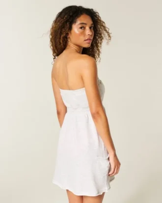 Strapless Terry Mini Dress