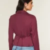 Stretch Poplin Button-Through Shirt