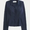 Stretch Poplin Button-Through Shirt