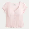 Stretch Poplin Textured Short-Sleeve Shirt
