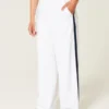 Striped Baggy Pull-On Pants