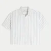 Super Boxy Short-Sleeve Oxford Shirt