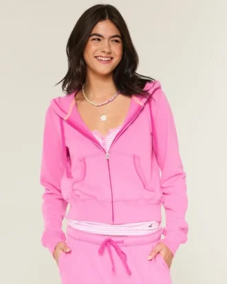 Terry Zip-Up Hoodie