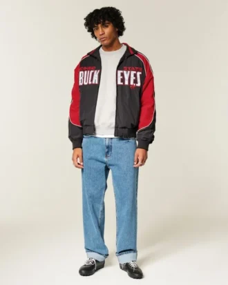 The Ohio State University Buckeyes Graphic Windbreaker Jacket