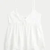 Tie Front Babydoll Top