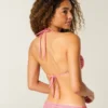 Tie-Front Halter Bandeau Bikini Top
