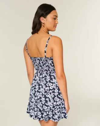 Tie Front Knit Mini Dress