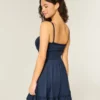 Tie Front Knit Mini Dress Tie Front Knit Mini Dress